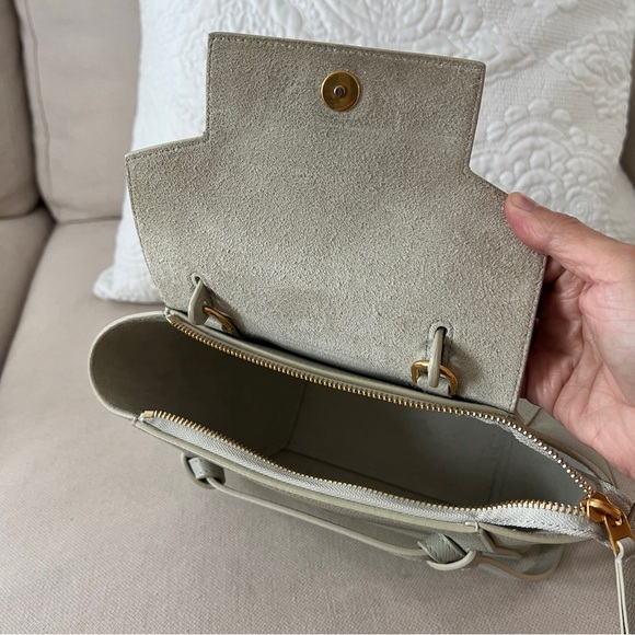 Celine Nano Belt Bag in Grained Calfskin Pastel Green 2021 Brand New - Picture 7 of 14